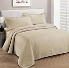 5155714 Fancy Linen Collection Luxury Bedspread Coverlet Embossed Bed 841380121424