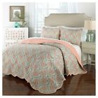 52034397 Traditons By Waverly New Orange Damask Anatalya Quilt 885308388162