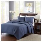 52218456 Jla Home New Navy Mitchell Solid Brushed Fabric 675716826215