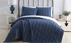 52535600 Vcny Charcoal Faith Reversible Quilt Set King Home 735732350191