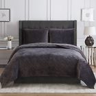 52590 Velvet Quilt Gray Luxury 7110105052590