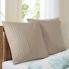 54018933 Jla Home New Euro Camila Quilted Sham Taupe 675716604264