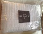 4235 550.00 Sferra Sesto Quilt Coverlet White Full Queen 100 Egyptian Cotton 780870644091