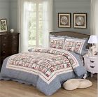 611434381278 Mufly Elegant Patchwork Quilt Set With Shams Soft
