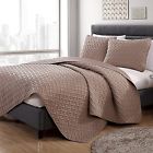 61678699 Vcny Home Nia Embossed Quilt Set In Taupe 735732053382