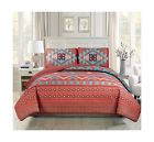 635309815736 Western Southwestern Native American Quilt Set With Tribal