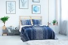 636047382108 Barefoot Bungalow Embry Piece Quilt Set Twin Indigo