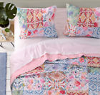 636047389503 Greenland Joannas Garden Pink Twin Quilt Set Cottage