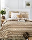 636189880159 Martha Stewart Collection Whim Straight Arrow Quilt Cotton Brown Nen