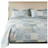 6446f8ahlk Quilt Sets Cottage Floral Cotton Lightweight Printed King 083832384715