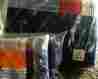 6461110 Aaron Pottery Barn Kids Plaid Madras Full Queen Quilt Blue Patchwork Shams