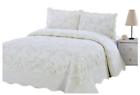 647 Sazana Quilt Piece Bedding Bed Set Bedspread Embroidered 096534263271