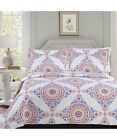 659066105749 Hotel Ave Naples Collection Floral Diamonds King Quilt