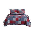 659676956083 Jessy Home Quilts King Size Plaid Patchwork Coverlet