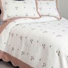 66-10014-fq Lavish Home Peyton Embroidered Quilt Set Id