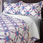 66-10032-fq Lavish Home New Piece Wedding Ring Quilt Set 886511400894