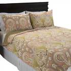 66-10045-fq Lavish Home Ava Quilt Set In Coral And Green Id