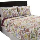 66-10046-t Lavish Home Trista Piece Cotton Quilt Set Twin 886511777088