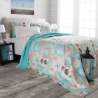 66-10059-t Naitical Star Lavish Home Piece Quilt Set Nautical Fish By