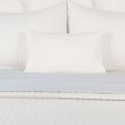 66572qnw01 Hs Brand Bamboo Queen Quilted Box Coverlet White New 617495043209