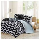 675716638054 Black Chevron Darcy Comforter