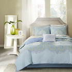 675716719807 King Madison Park Essentials Piece Set Blue Green