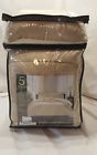 675716806330 Khaki Solid Velvet To Sherpa Reversible Pc Comforter