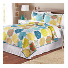 675716907617 Mainstays Quilt Multicolor Hexagon