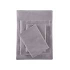 675716978556 Flannel Cotton Sheet Set Twin Extra Long Gray