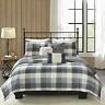 675716979232 Madison Park Reversible Quilt Cabin Lifestyle Plaid Design