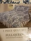 67w6 Vintage Classics Collection Quilt Set In Blue Wilmington