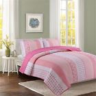 696393734587 Livilan Pink Cotton Queen Quilt Bedding Set Summer
