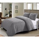 6970422432649 Style Quarters Belissa Quilt Set Gray Washable Includes