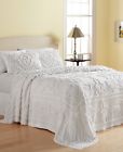 706257478233 Martha Stewart Wooster Cotton King Bedspread Bright White