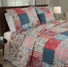 709311840007 Unbranded Americana Quilt Set Twin Size Patchwork Design
