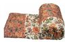 72.5 Handmade Rajasthani Traditional Cotton Ac Singal Blanket Multi Colour Floral