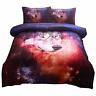 725704973688 Galaxy Wolf Quilts Bedding Sets Bedspread Comforter Queen