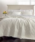 726895255478 Martha Stewart Collection Ruffle Quilt Cream