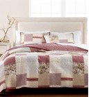 732994477390 Martha Stewart Farmhouse Reversible Patchwork Twin Quilt