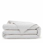 734737407015 Bluebellgray Fern King Coverlet White Cotton New