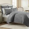 Ec-879 734737466302 Wamsutta Bliss King Coverlet In Frost Grey
