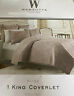 734737547124 Wamsutta Bliss King Luxury Coverlet Quilt Mauve New