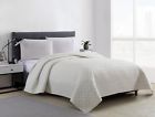 735732294679 Mainstays Vanilla Emma Solid Basketweave Quilt And Shams