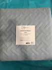735732332548 Mainstays Solid Basket Weave Quilt Blue
