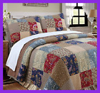 737107927267 Sanders Quilt Bedding Set Cotton Floral Real Pat