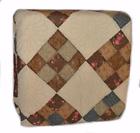 754605303430 Nostalgia Home Selina Patchwork Queen Quilt Bedspread Chocolate