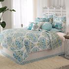 754605316928 Dena Home Breeze Twin Quilt Aqua White Yellow