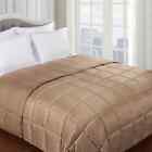 756406895992 Unbranded Bedspread Comforter King Size Taupe Reversible Down