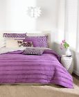 766380439945 Bar Lll Iii Plum Ruffle Full Queen Coverlet