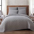 783048006608 Lincoln Brooklyn Stone Wash Cotton Quilt Set In
